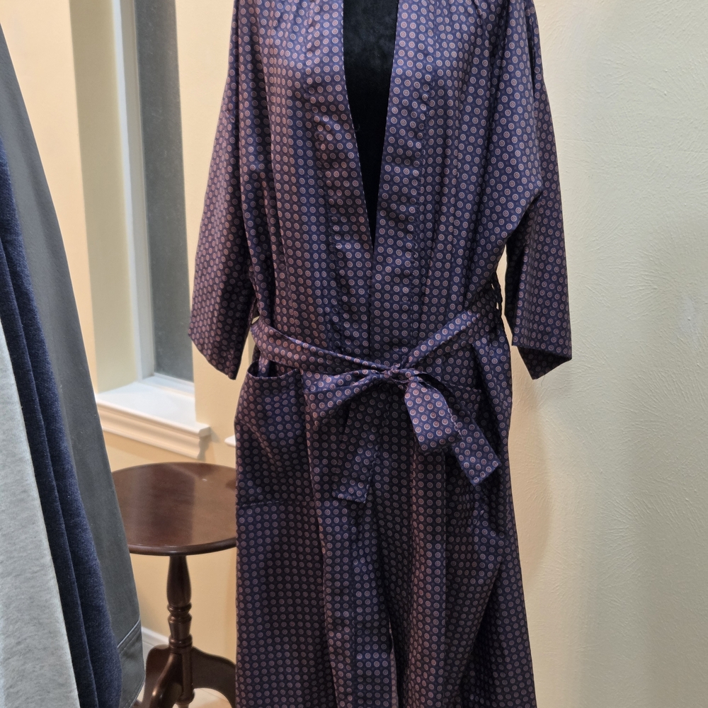 Bill Blass Purple Patterned Men's Robe